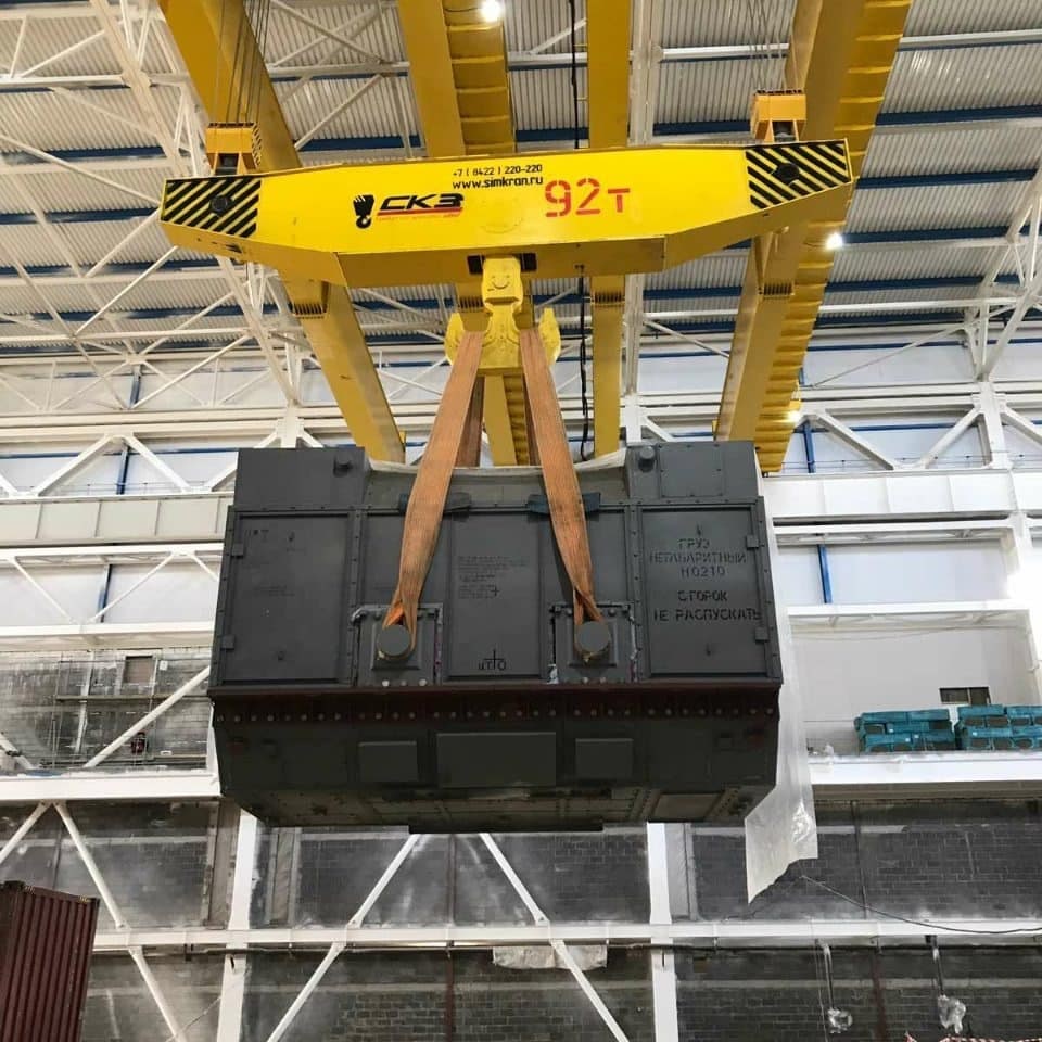 Производство и установка двух спаренных кранов 