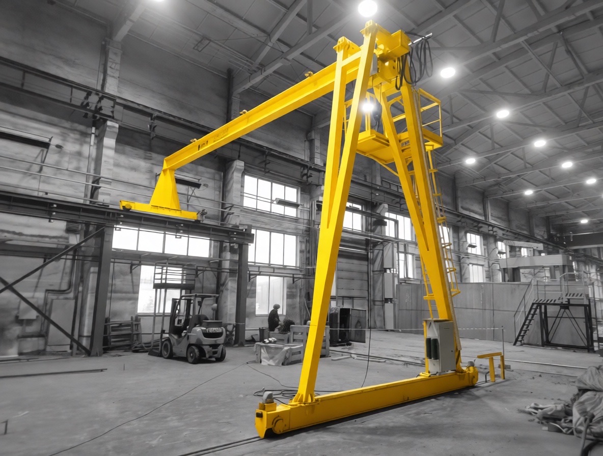 Полукозловой кран